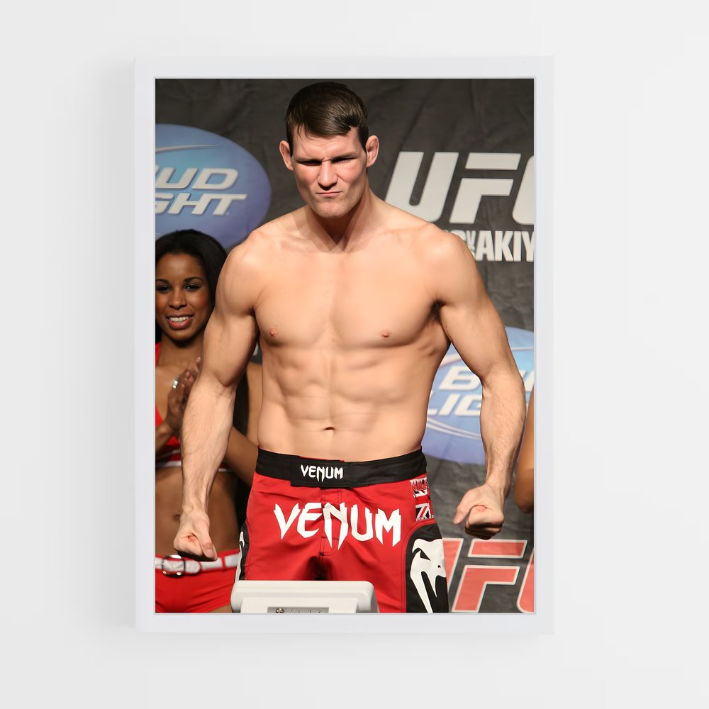 Poster Bisping vs Vanderen – affiche MMA (vue 3)